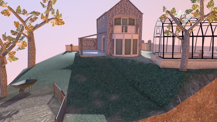 DAE Diorama - Grandma's House 3D Model