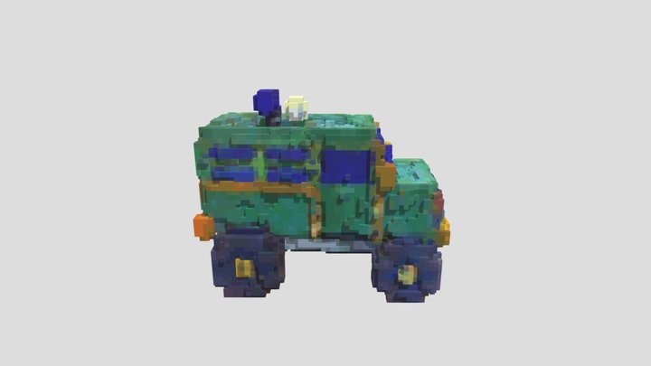 科幻探月车，飞行装置，无轮胎 3D Model