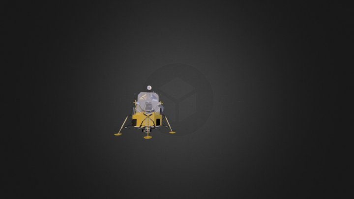 lunar lander module 3D Model