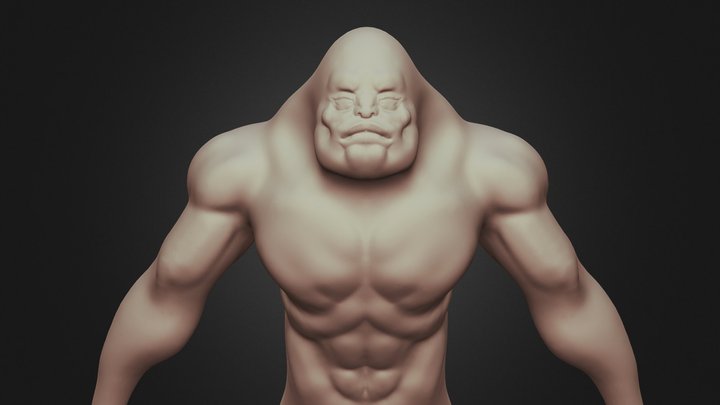 Creature bust 3D Model