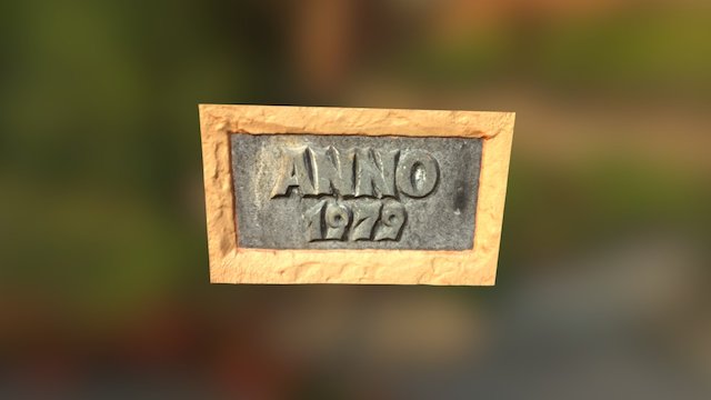Anno 1979 - Stone Carving 3D Model
