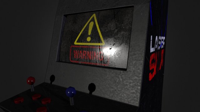 Laser Shot Arcade Machine 3D Model