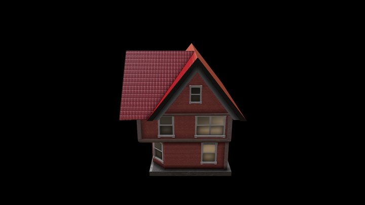 3 Story House 3D Model