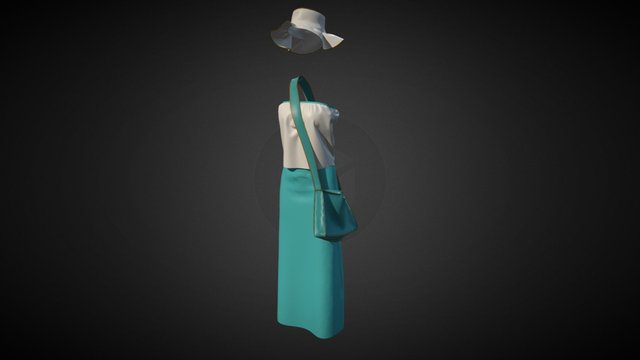 A Quick Random Dress 3D Model