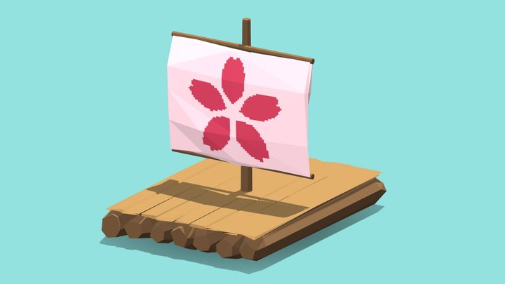 Sakura Miko Raft 3D Model