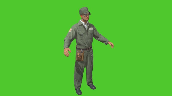 nazi_engineer_-_wolf__new_colossus 3D Model