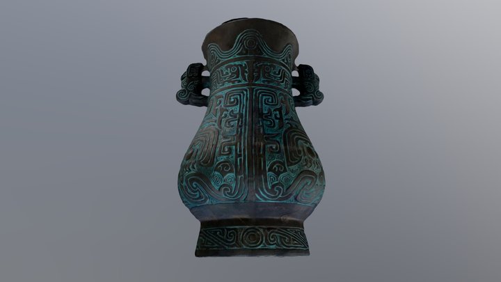Day 065: Aztec Vase 3D Model