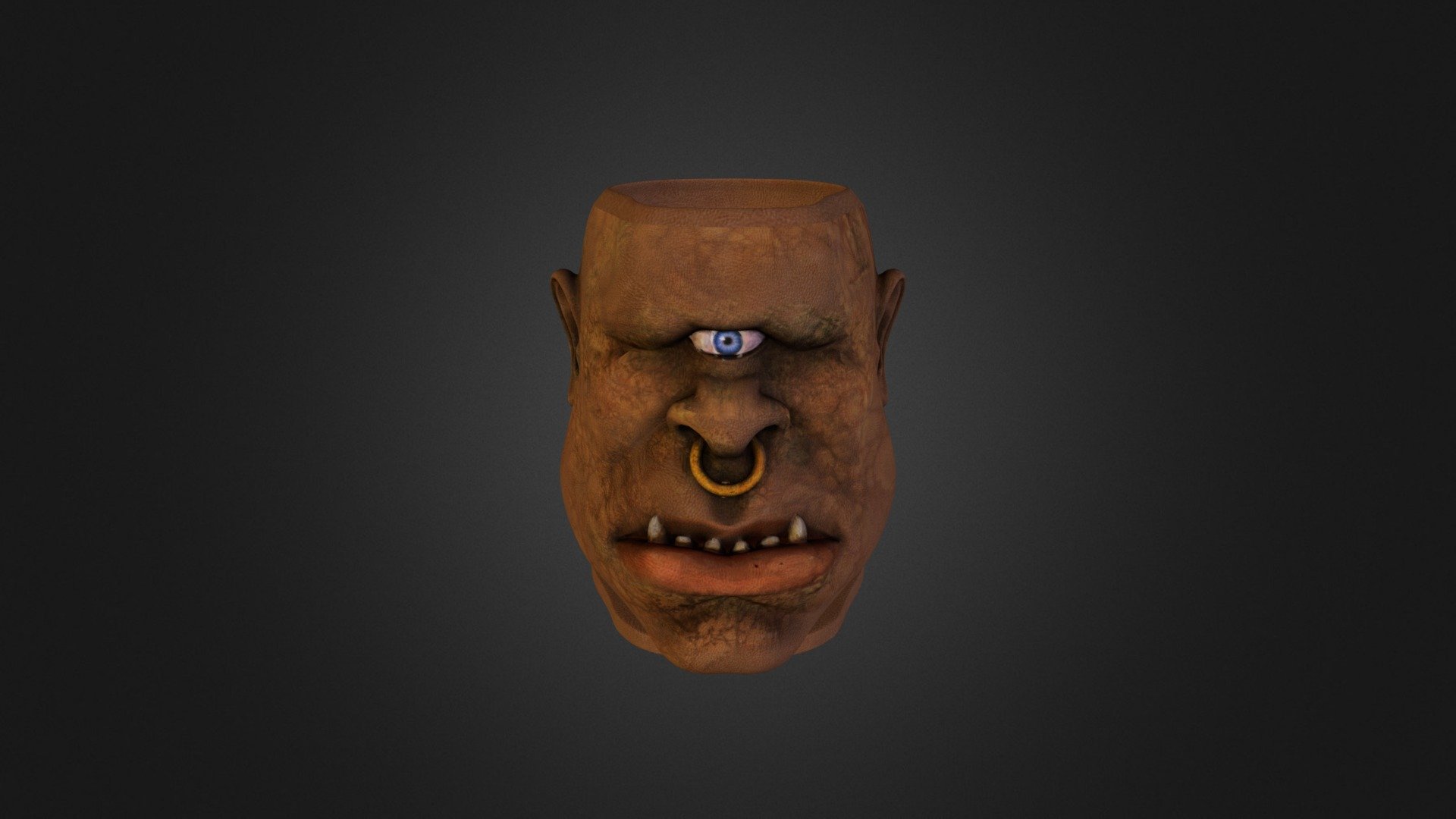 Cyclop Monster Cup Color 3D Print