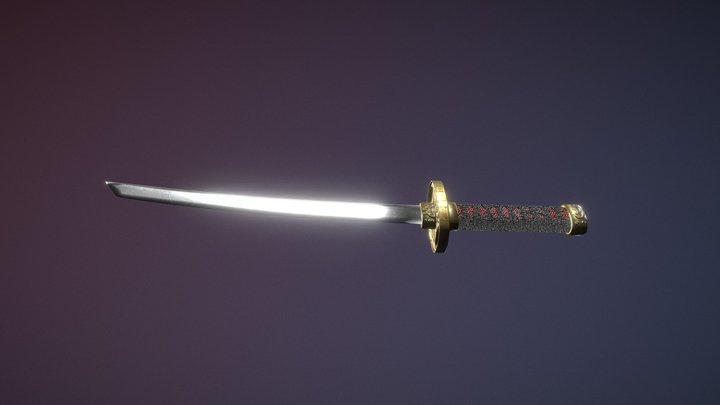 Wakizashi 3D Model