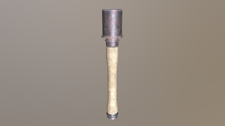 Stick Grenade 3D Model