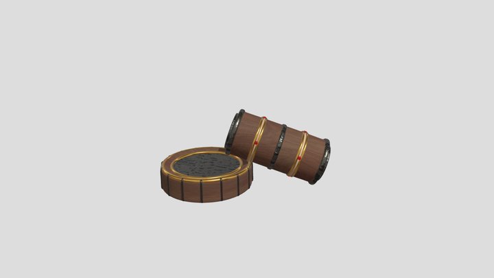 Gavel & Block 3D Model