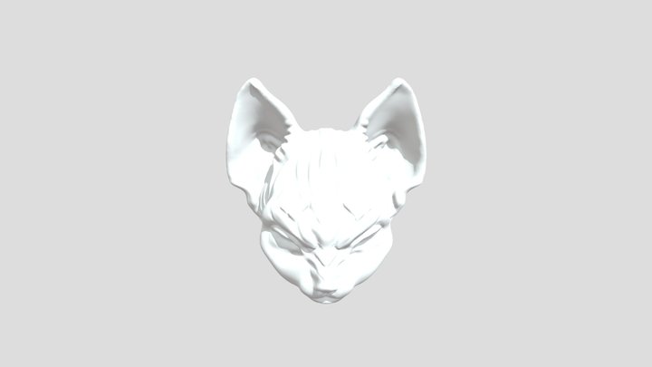 Sphynx Character Sculpt 3D Model
