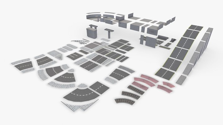 modular kit (City development) 3D Model
