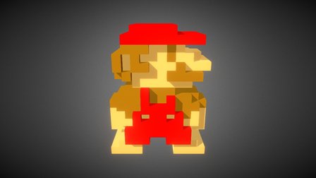 VoxelMario 3D Model