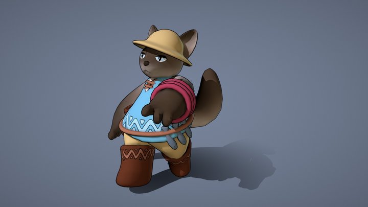 Burmel, the Grimalkin fisherboy - Ni no Kuni 3D Model