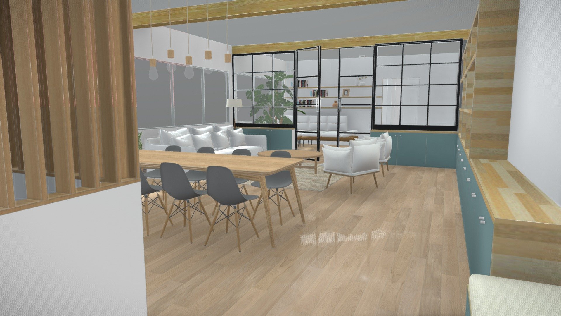 Projet Rue Saint Sabin - Cuisine Claustra