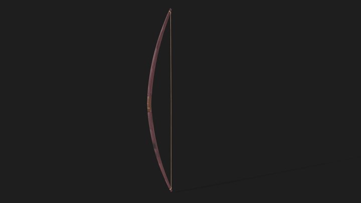 Tlahhuitolli (Aztec Bow) 3D Model