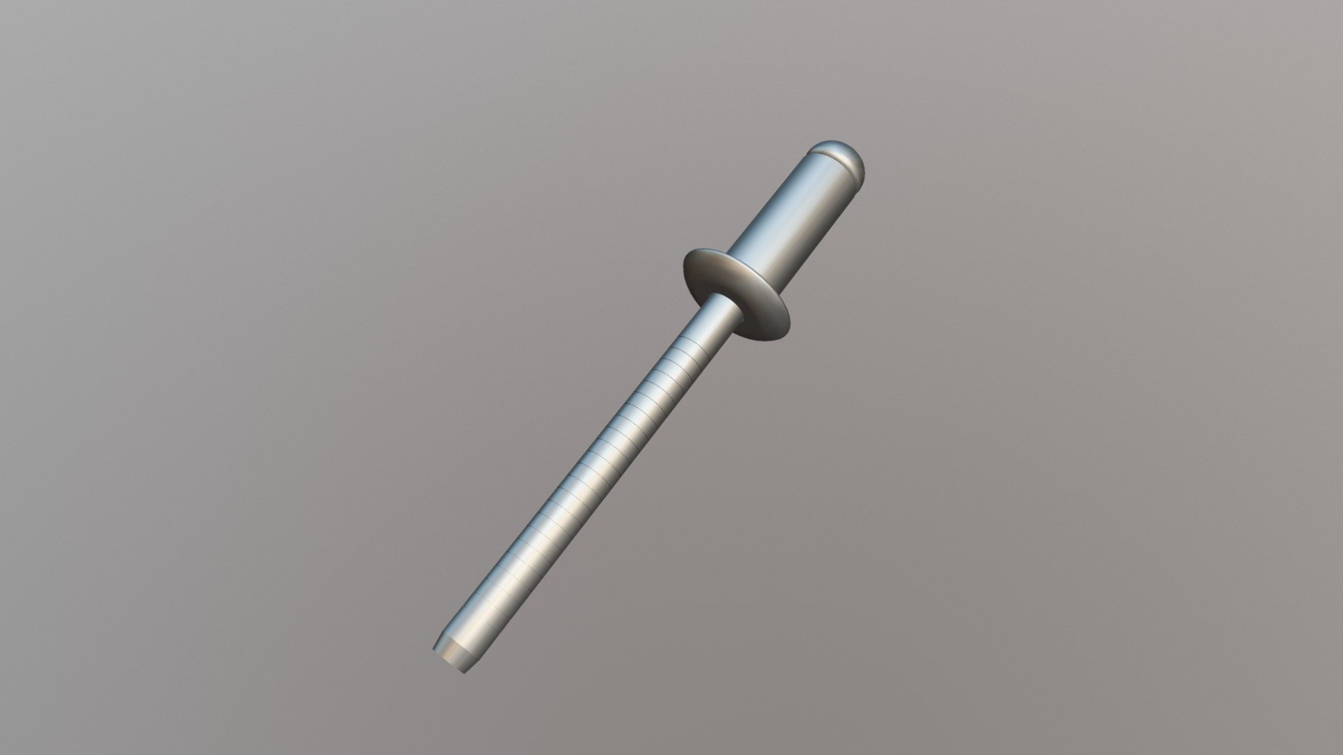 Rivet - Std Open - Low Profile Domed Head Ribbed - 3D model by ...