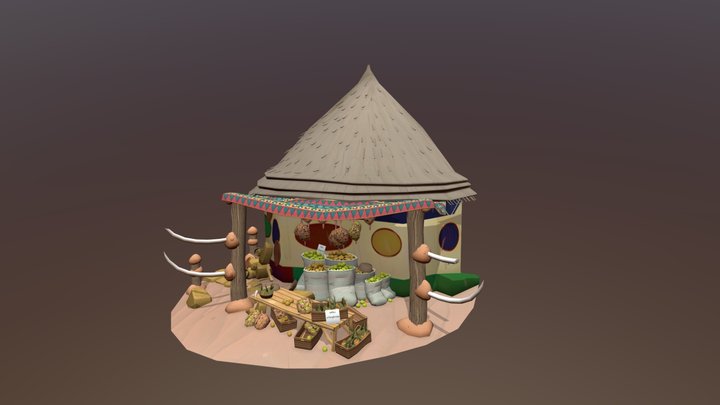 Zulu Vegetable Shop 3D Model