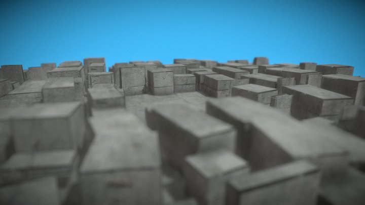 anime fight environment 3D Model