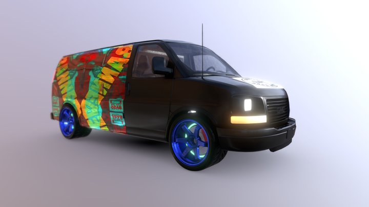 Rocktown SPL Custom Demo Van 3D Model