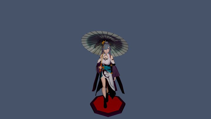 (Azure Empyrea) Fu Hua - Honkai Impact 3rd 3D Model