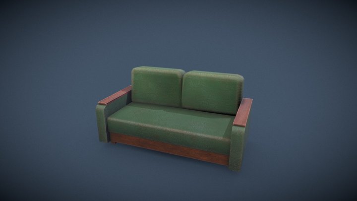 Soviet Sofa 3D Model