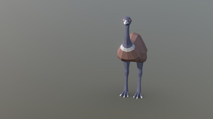 Emu 3D Model