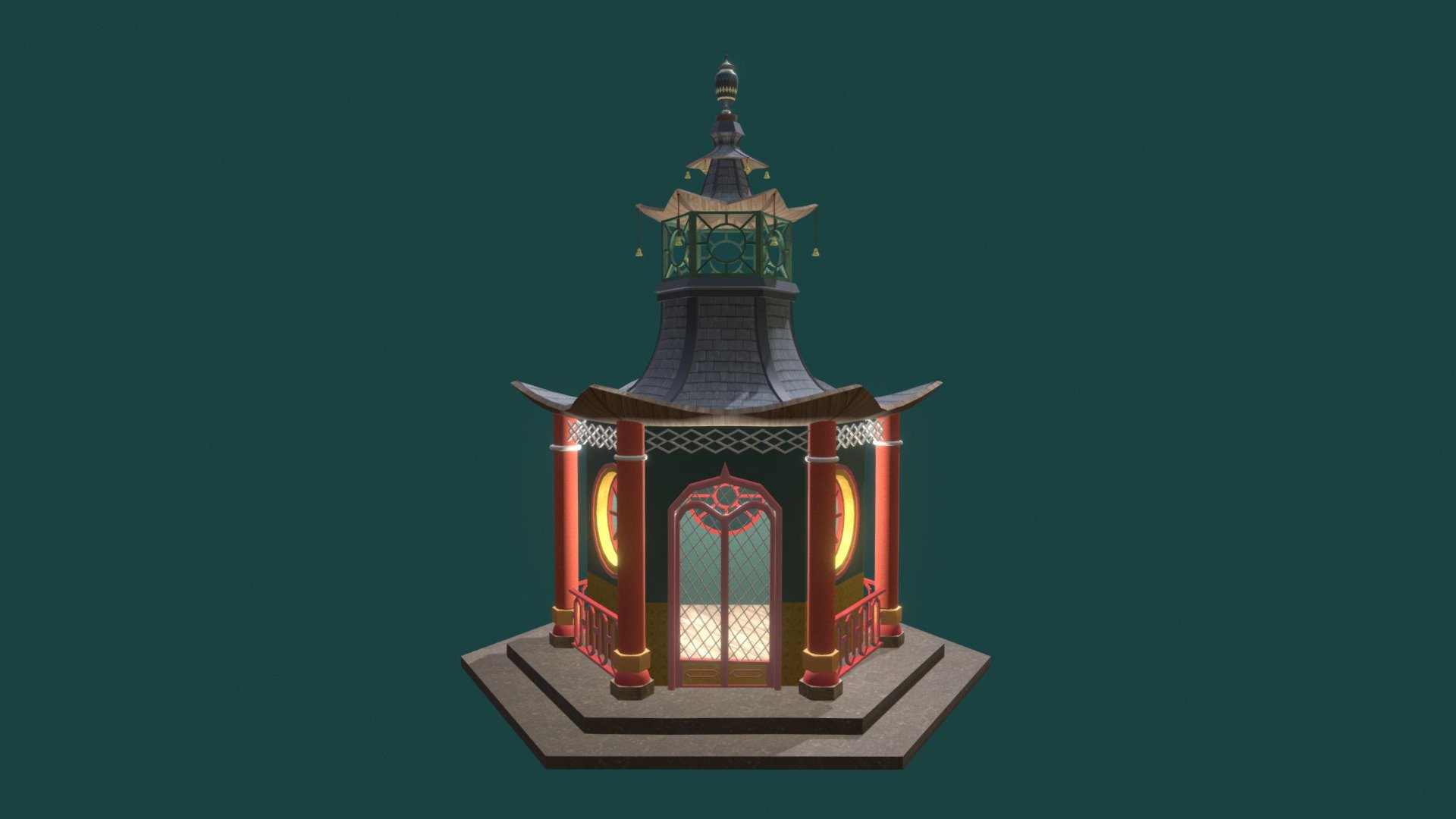 Chinese Summerhouse - Download Free 3D model by IrinaLu [7122a44 ...