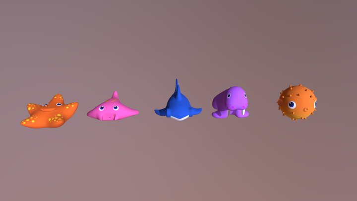 Rubber Toys 3D Model