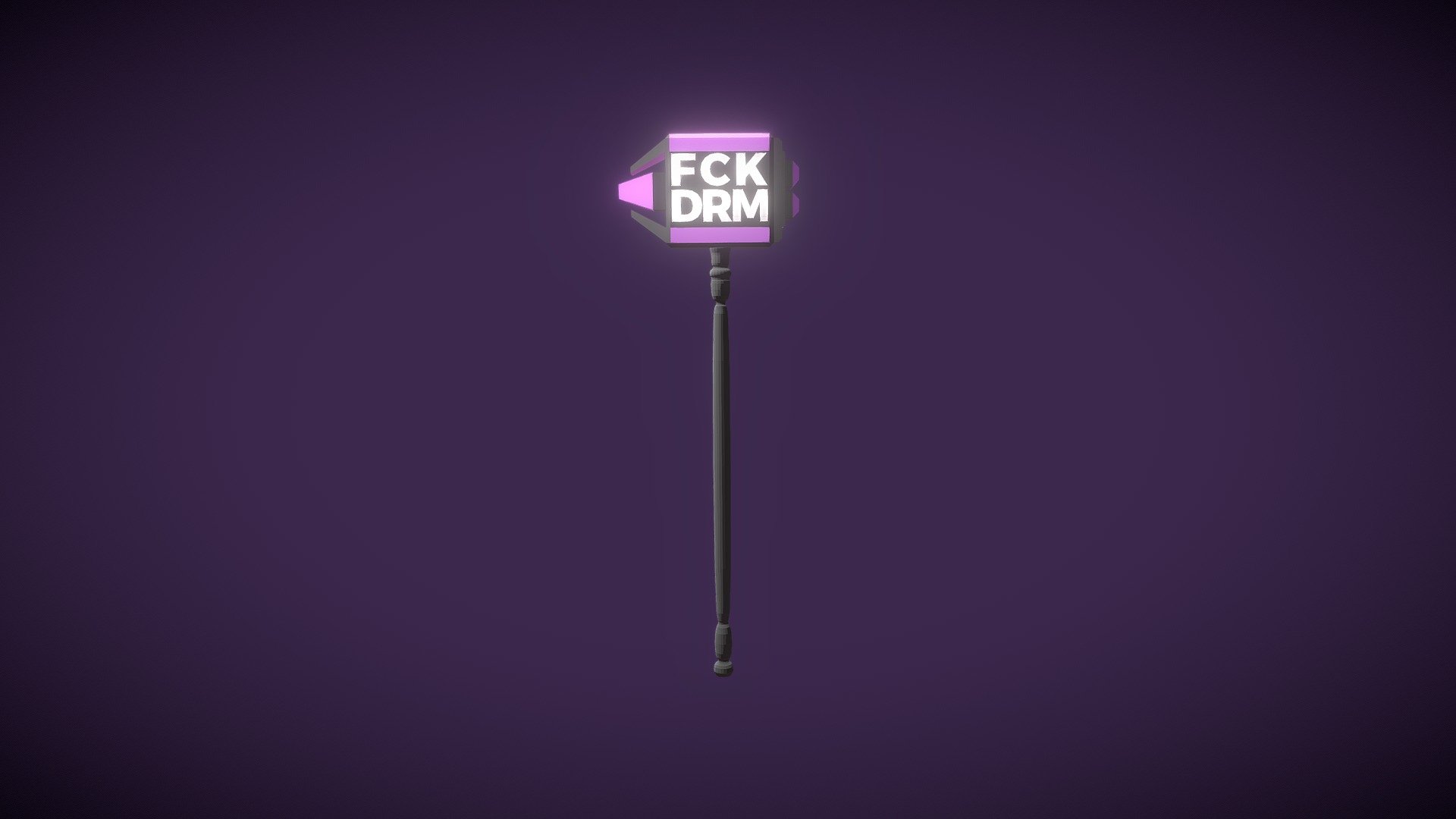 Anti-DRM Hammer — Sketchfab embed 3D viewer