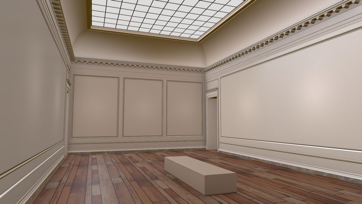 VR Traditional Art Gallery Stage Hall 07 3D Model