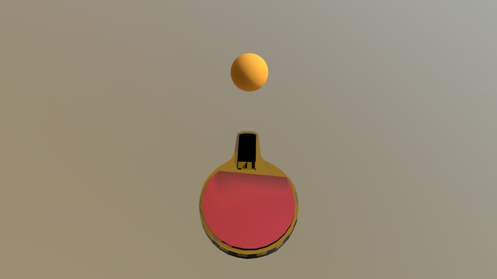 탁구 애니메이션 3D Model
