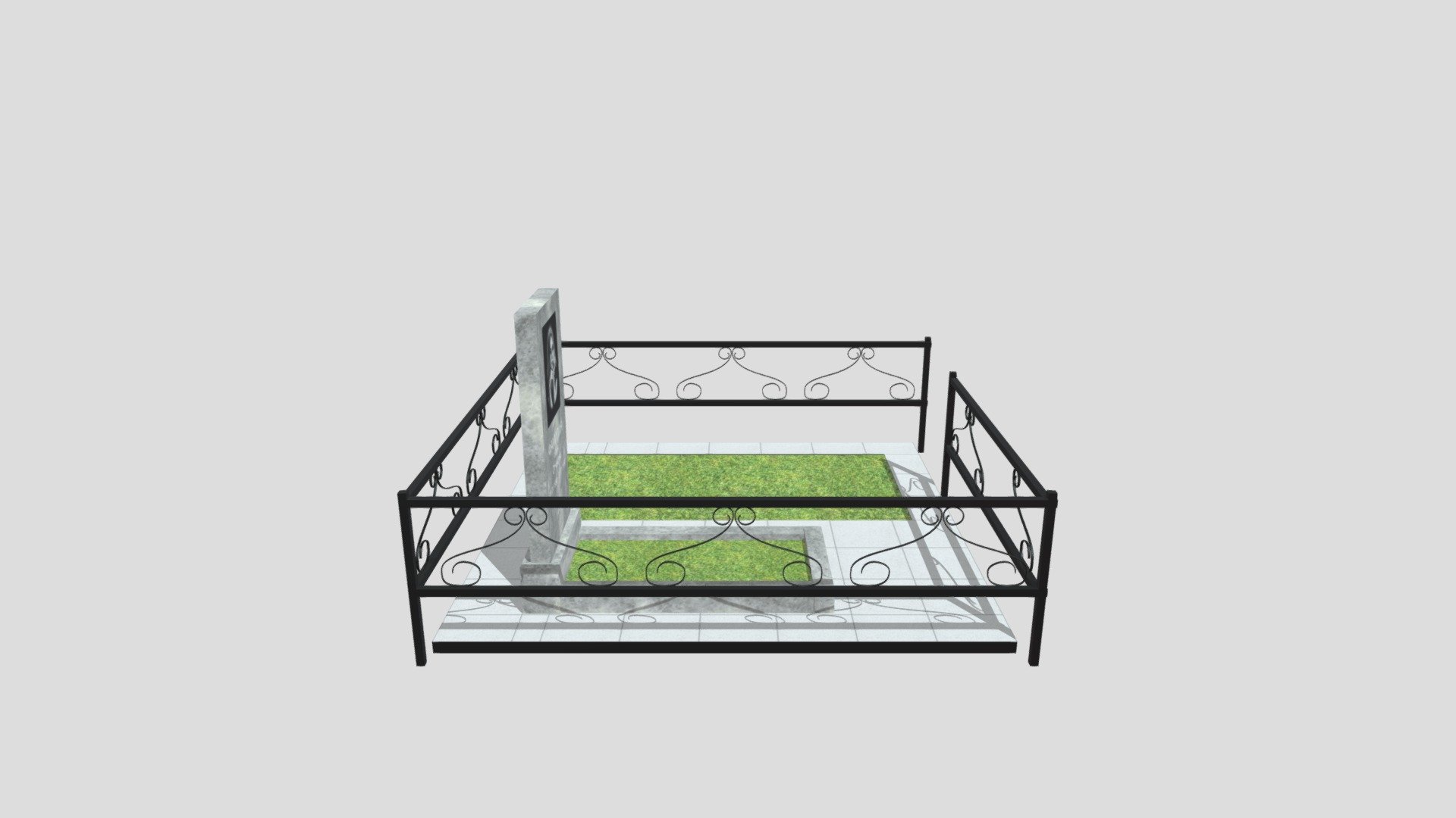 2.2x2.2 Okno Mramor Vertical + Ograda
