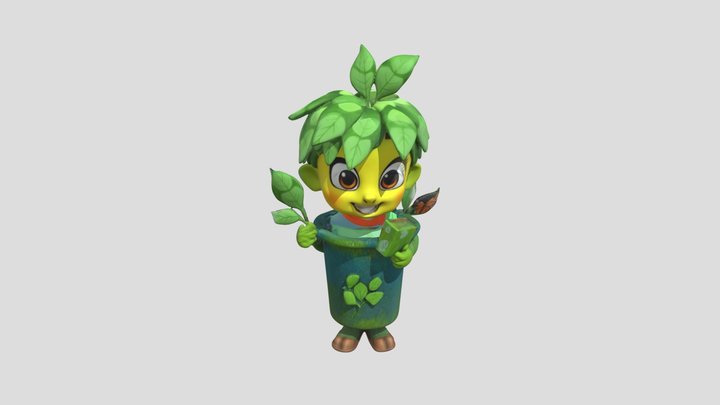 Figura: Reciclaje – Kostenloses 3D-Modell STL