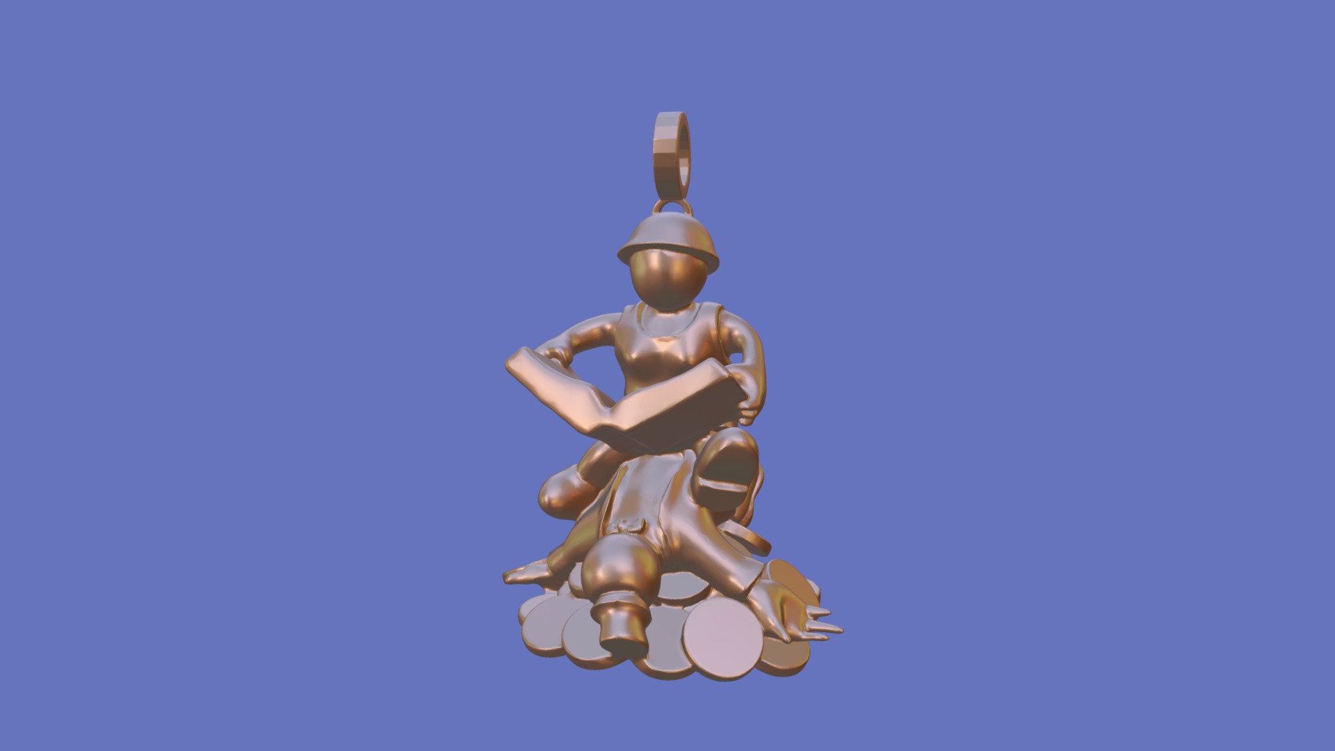 3D model Underground NYC - This is a 3D model of the Underground NYC. The 3D model is about a small statue of a person.