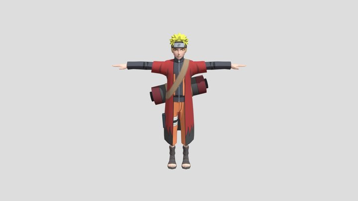 Naruto-sage 3D Model