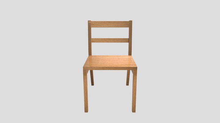 Wodden Chair 3D Model