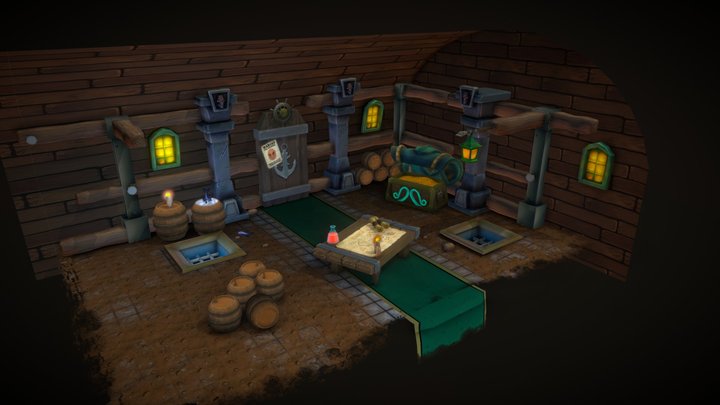 The Pirate's Lair 3D Model
