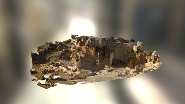 Sandstone Cliff 3D Model