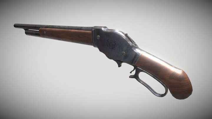1887 shotgun 3D Model
