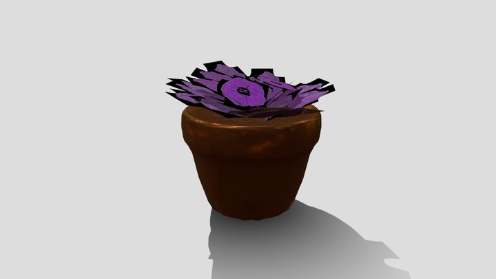 African Violet 3D Model
