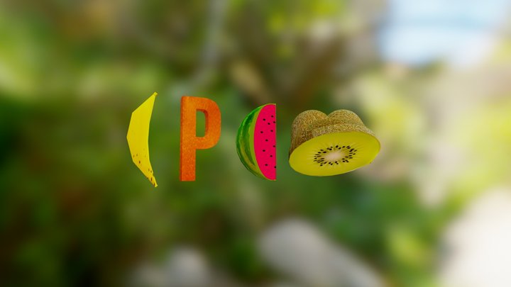 fruits logo 3D Model