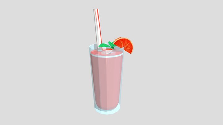 Copo de suco 3D Model