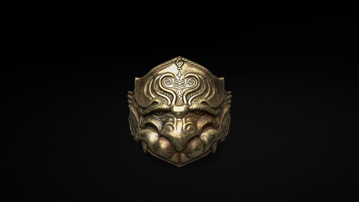 Radahn Helmet Fanart 3D Model