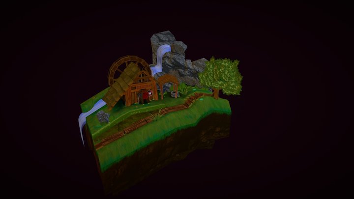 Game Art 1 Final Exam Scene 3D Model
