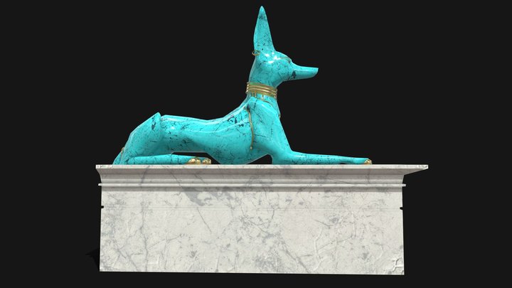 Anubis statue 3D Model