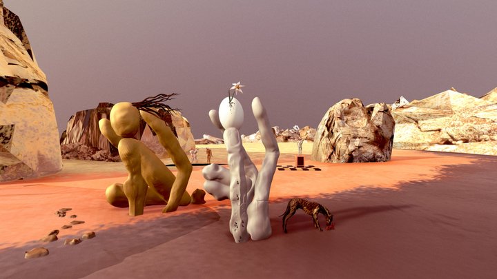 Dali - Metamorphosis of Narcissus (Recreation) 3D Model