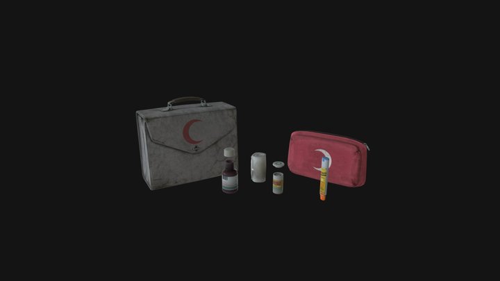 Game-Ready Medical Kit 3D Model