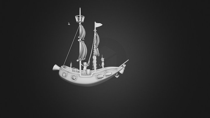 Boat Banana 3D Model